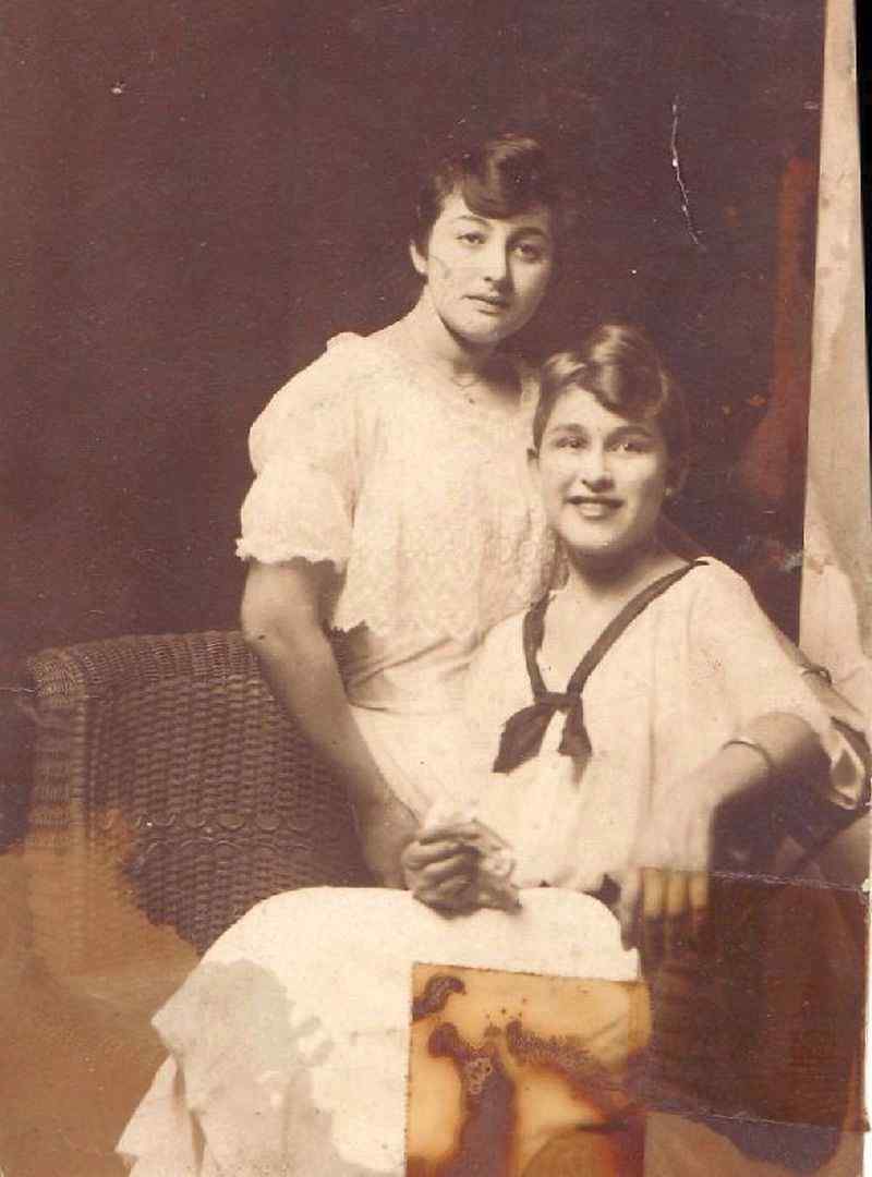 Ethel Miller Katz and another young lady